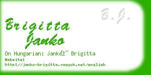 brigitta janko business card